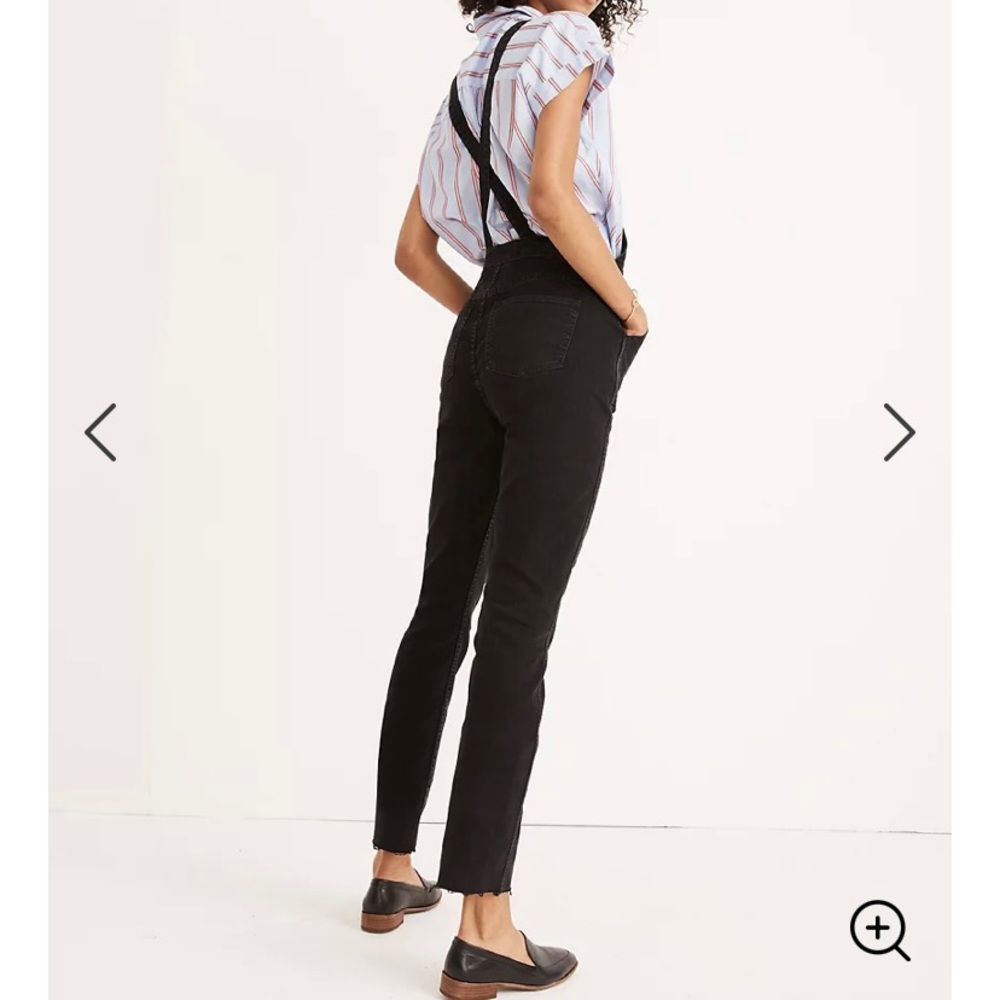 Madewell Size Small Black Overalls in Lunar Wash